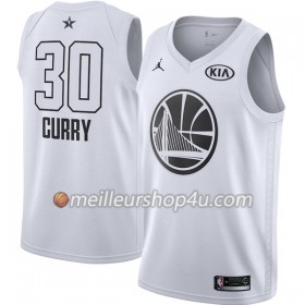 Maillot Basket Homme Golden State Warriors Stephen Curry 30 2018 All Star Jordan Brand Blanc Swingman